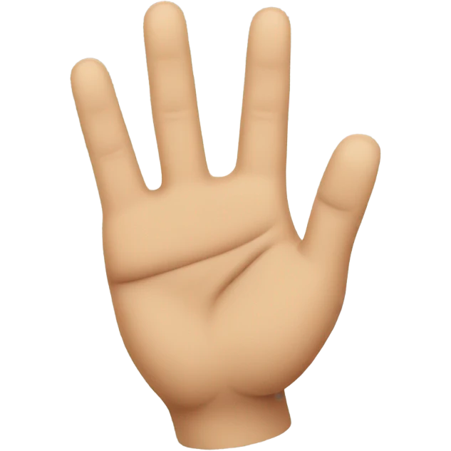 hand holding up 3 fingers emoji