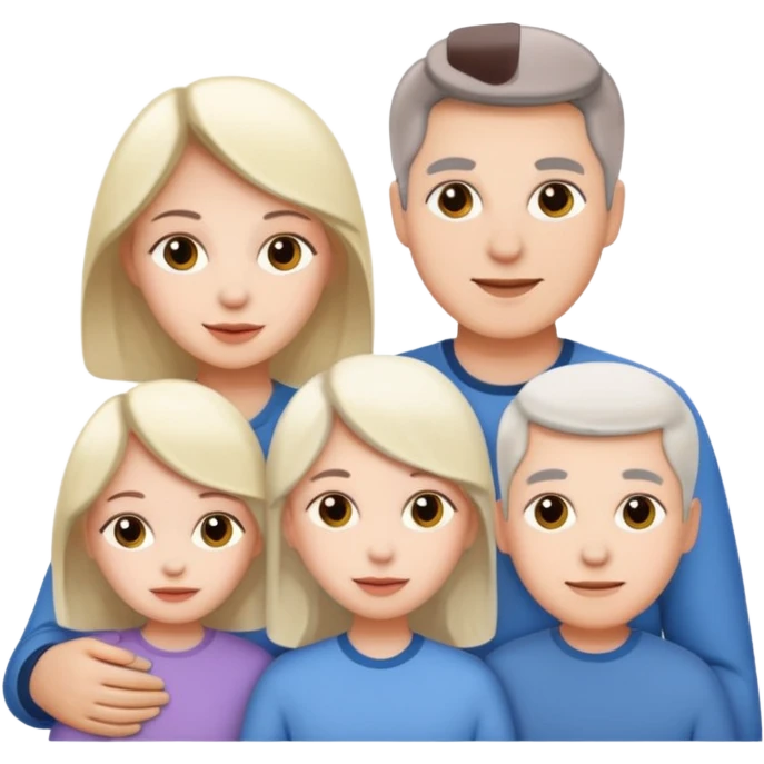family aill white emoji