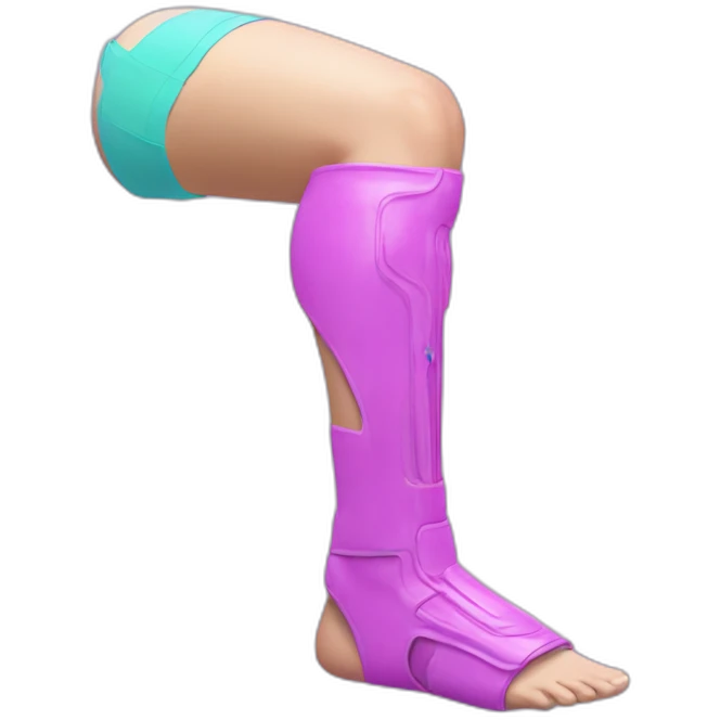Vaporwave prosthetic leg  emoji
