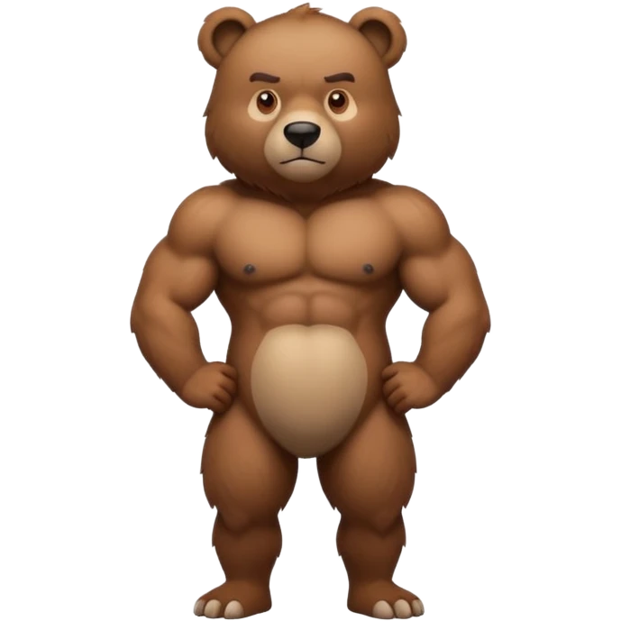 lean bear man emoji