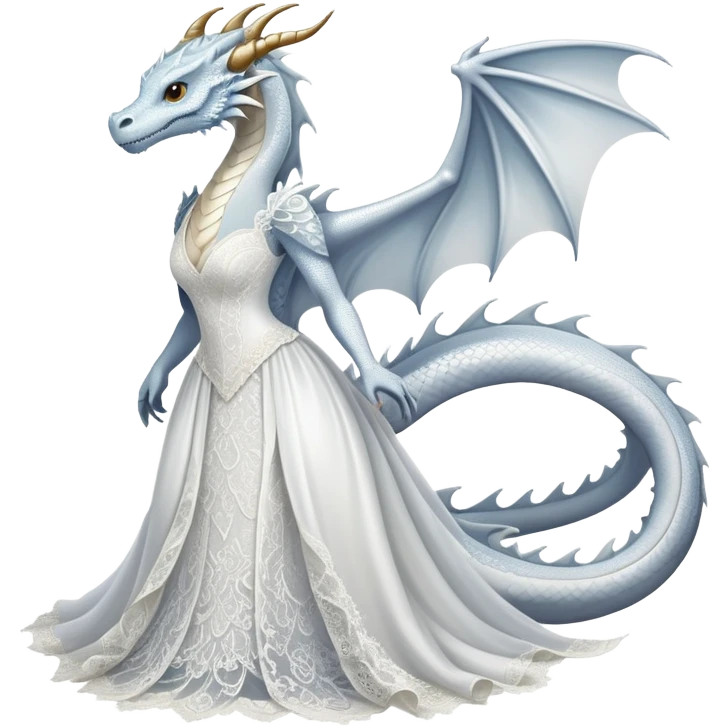 Dragon in a wedding dress emoji