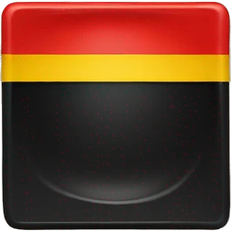 A wavy black and red rectangle with a yellow circle in the middle ￼ emoji