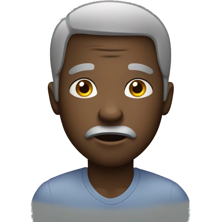 African man confused emoji