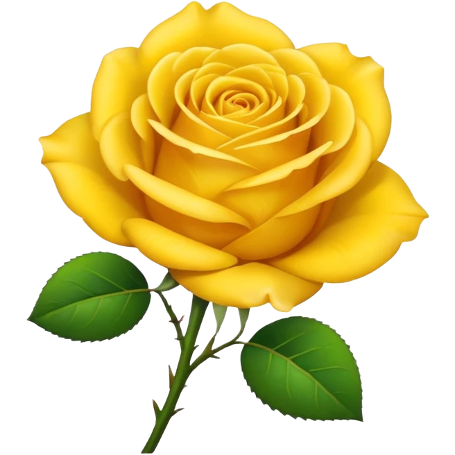 Yellow rose emoji