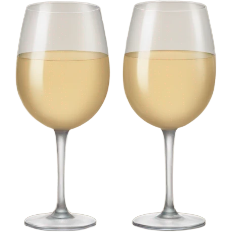 Beige wine glasses emoji