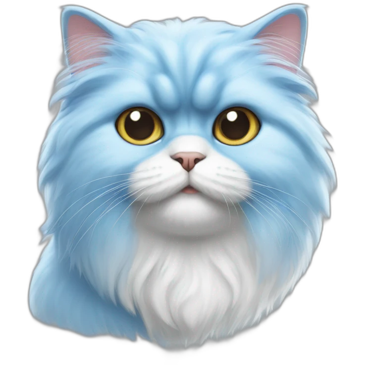 Smurf Persian Cat emoji