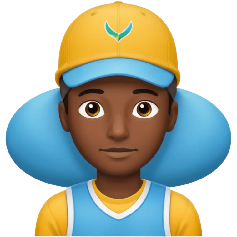 a guy in a sports uniform in cap on the turks emoji