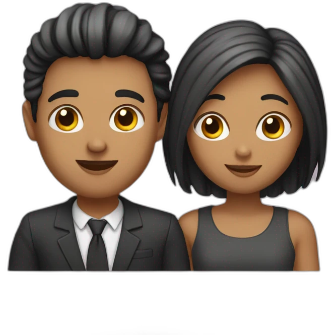 Couple lycéen emoji