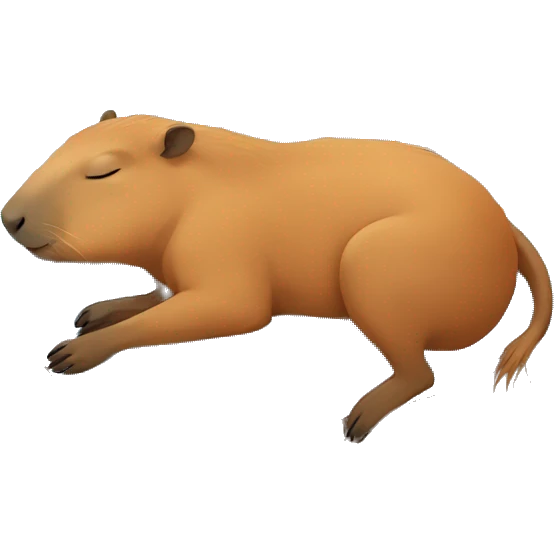 capybara sleeping emoji