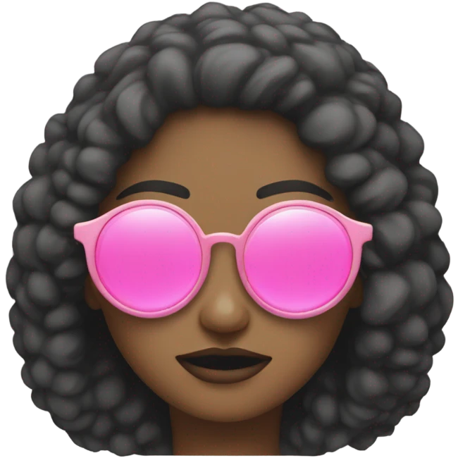 Pink sunglasses  emoji