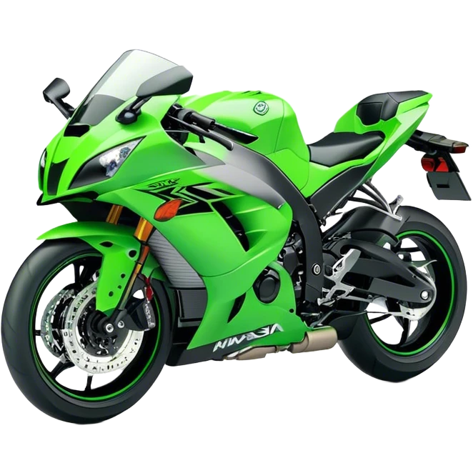 Kawasaki Ninja (Sportbike) - Kawasaki Ninja ZX-10R (Model Year: 2022) (Iconic colour: Green) emoji