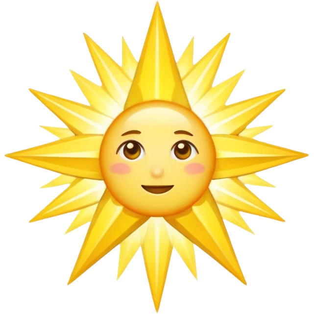 star with long rays without face  emoji