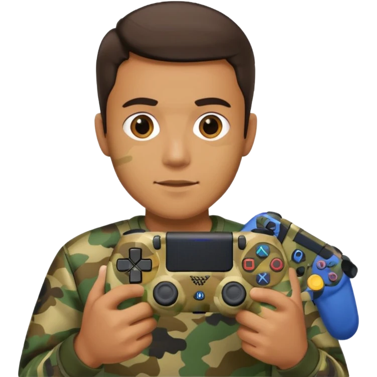 homme-avec-manette-ps4-camouflage emoji