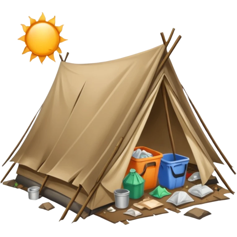 homeless camp icon emoji