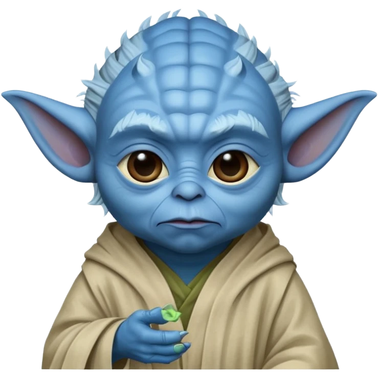 yoda but with blue skin emoji