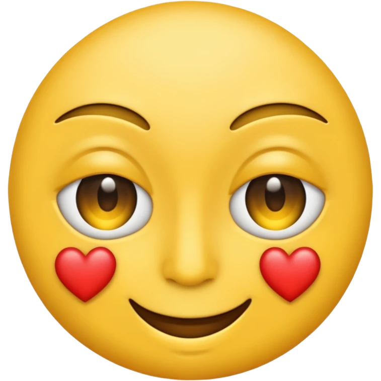 Emoji with only one eye. In that eye , there is ❤️ emoji