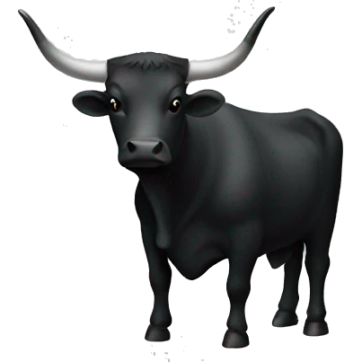 Black Steer logo emoji