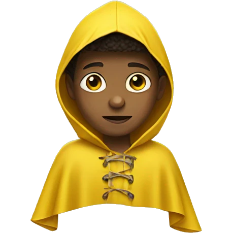 little boy with yellow poncho from it movie emoji