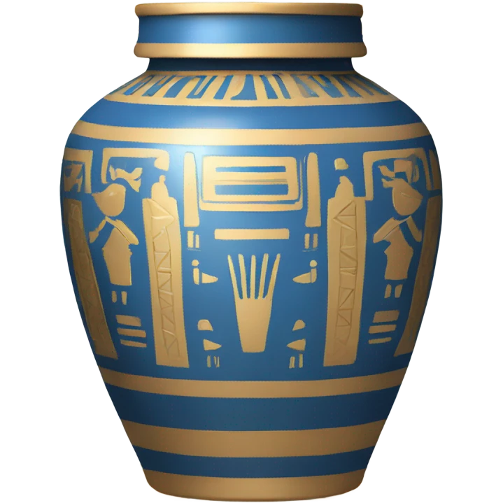 jar gold white blue egypt emoji