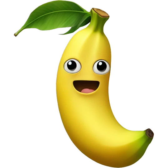 Una banana che entra dentro una pesca emoji