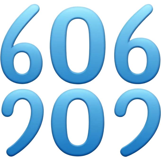 numbers saying 67 emoji