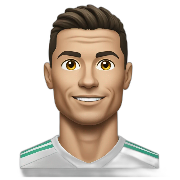 cristiano ronaldo realistic with nike t shirt emoji