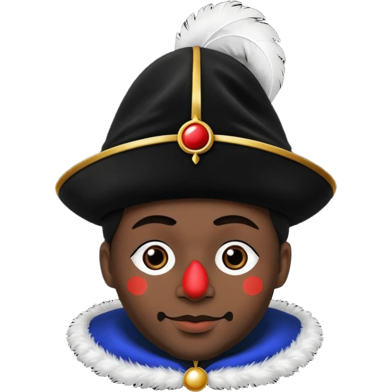Zwarte pieten muts emoji