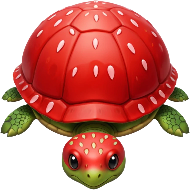 Strawberry turtle emoji