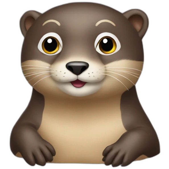 Caca sur une loutre emoji