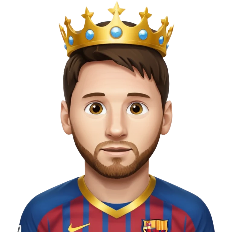 Lionel messi with a halo emoji