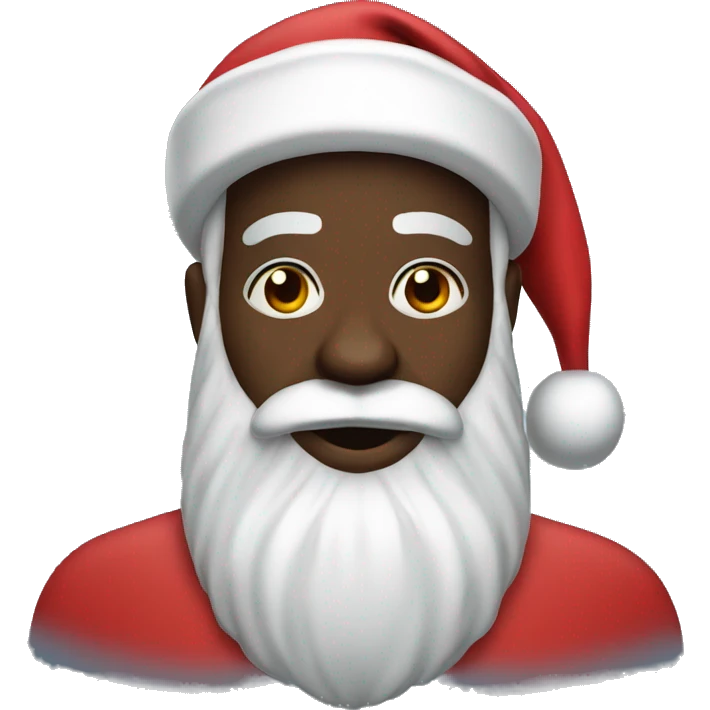Black Santa Claus  emoji