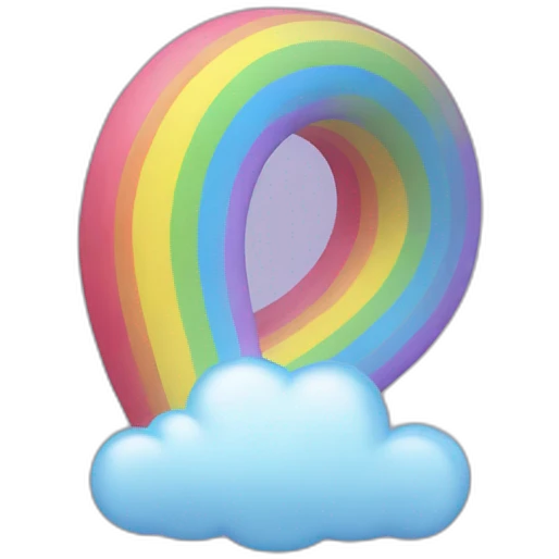 coeur arc en ciel emoji