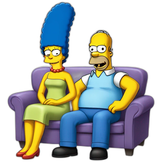 Marge et homer simpson emoji