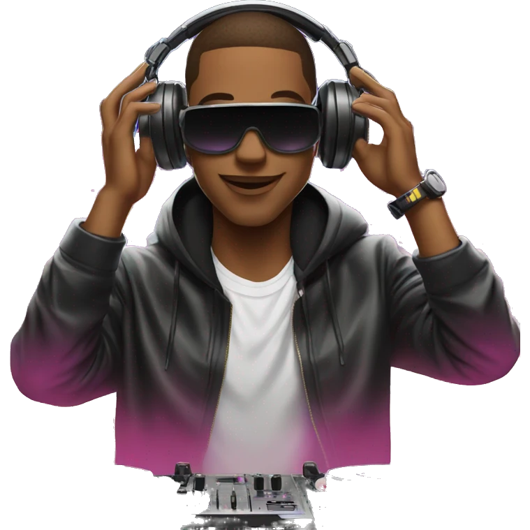 edm dj raving turntables hype emoji
