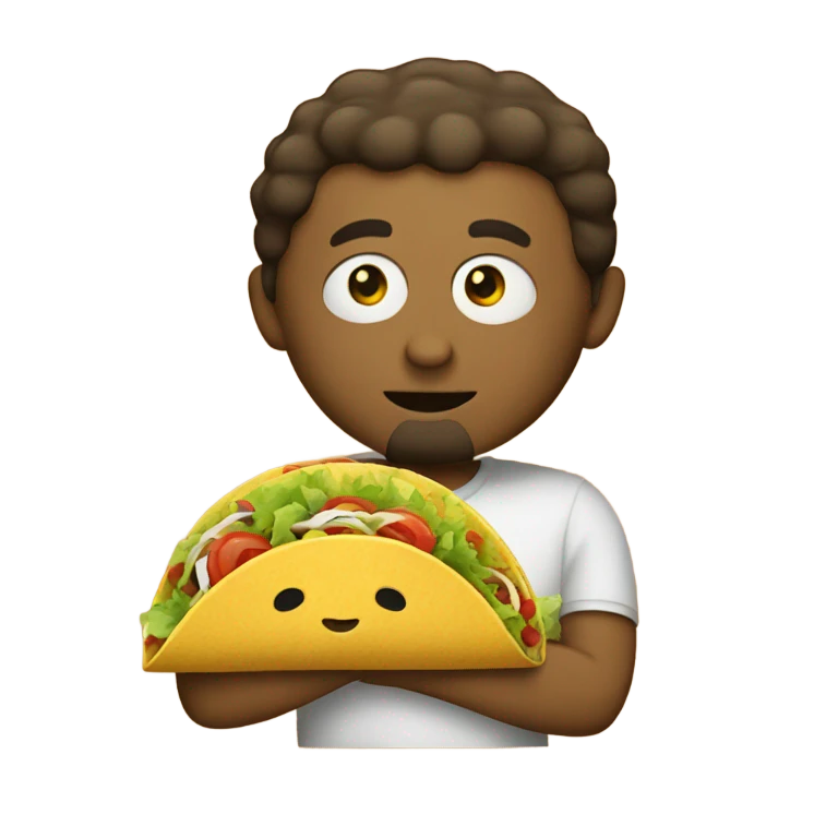 Taco eating a taco  emoji