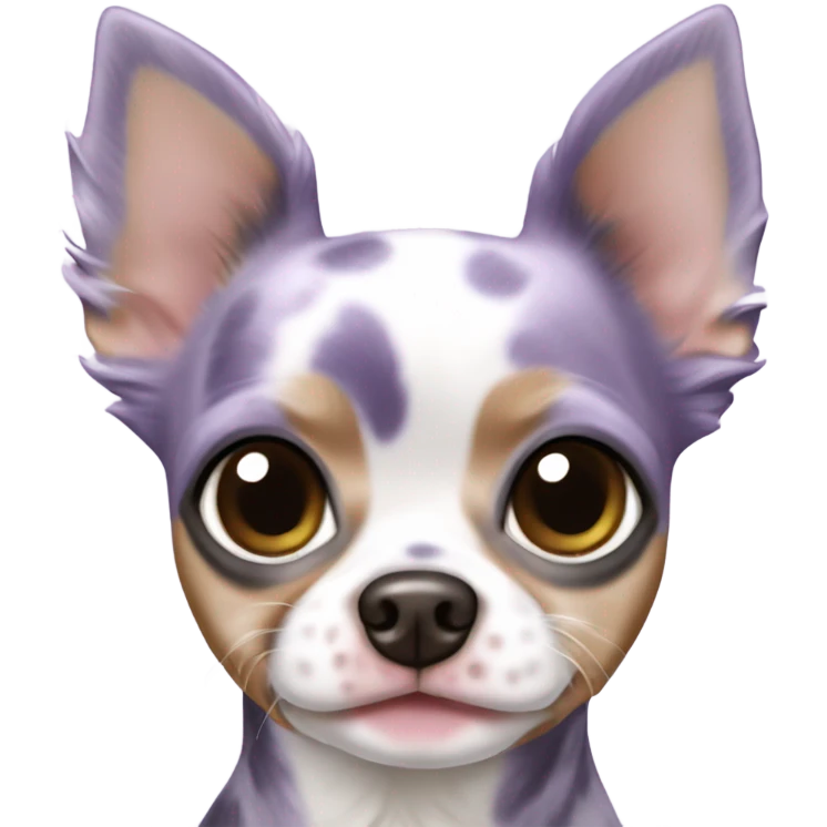 Lilac merle tea cup chihuahua emoji