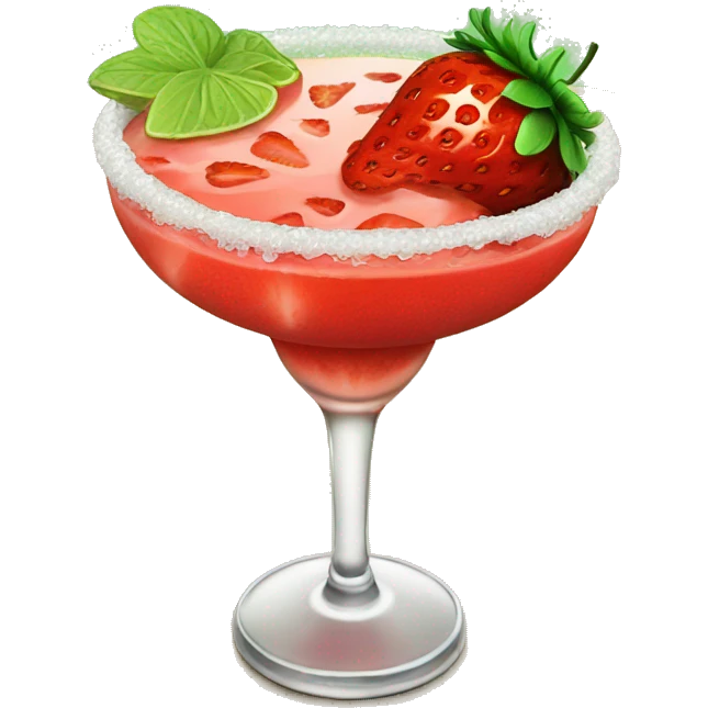 Strawberry margarita emoji