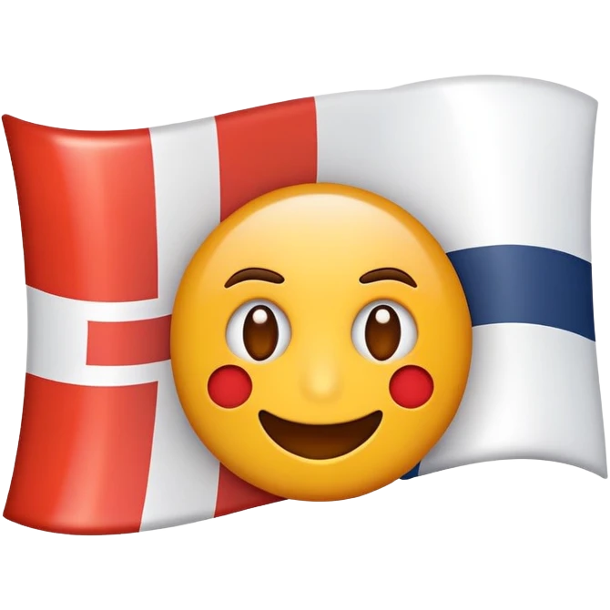 A cartoonish emoji representing English language priority, with the English flag and number 1 symbol emoji