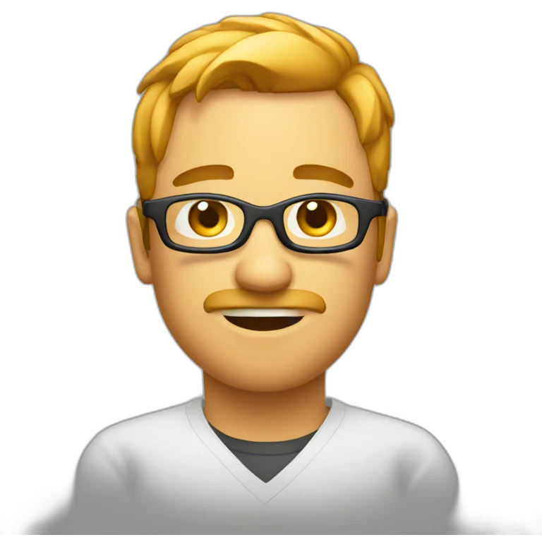 A sweaty software dev emoji