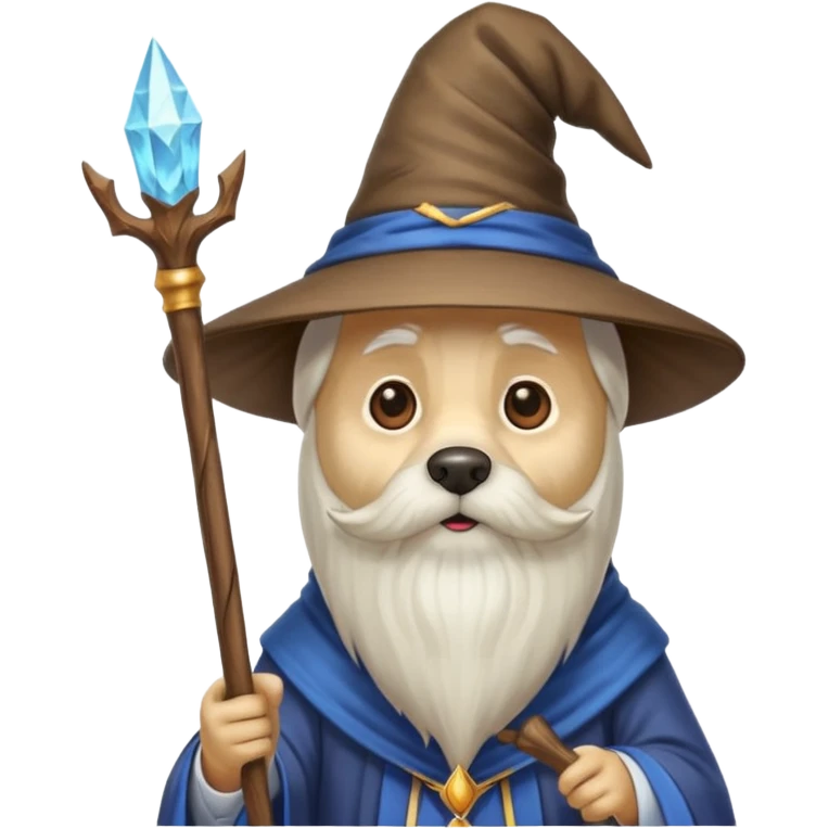 Dog wizard emoji