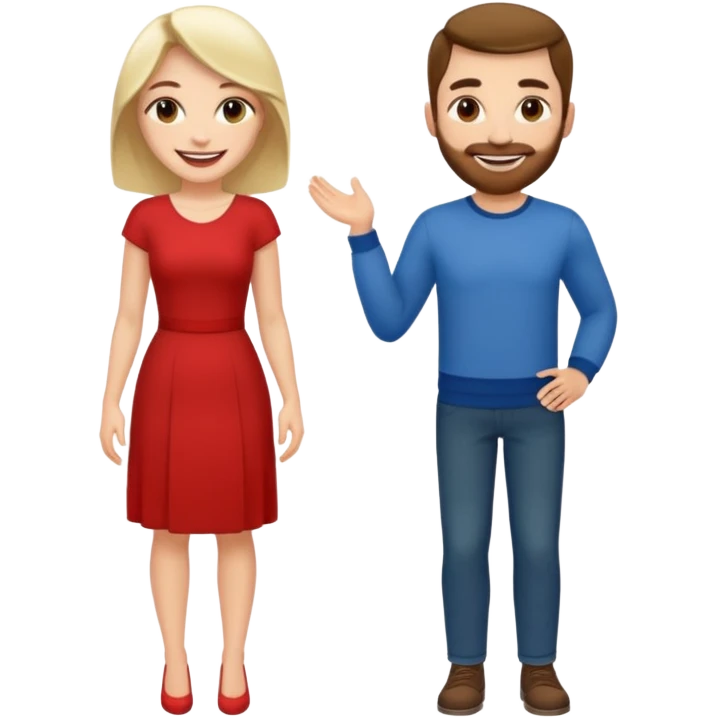 make her with no clothing full body and make him behind her  emoji