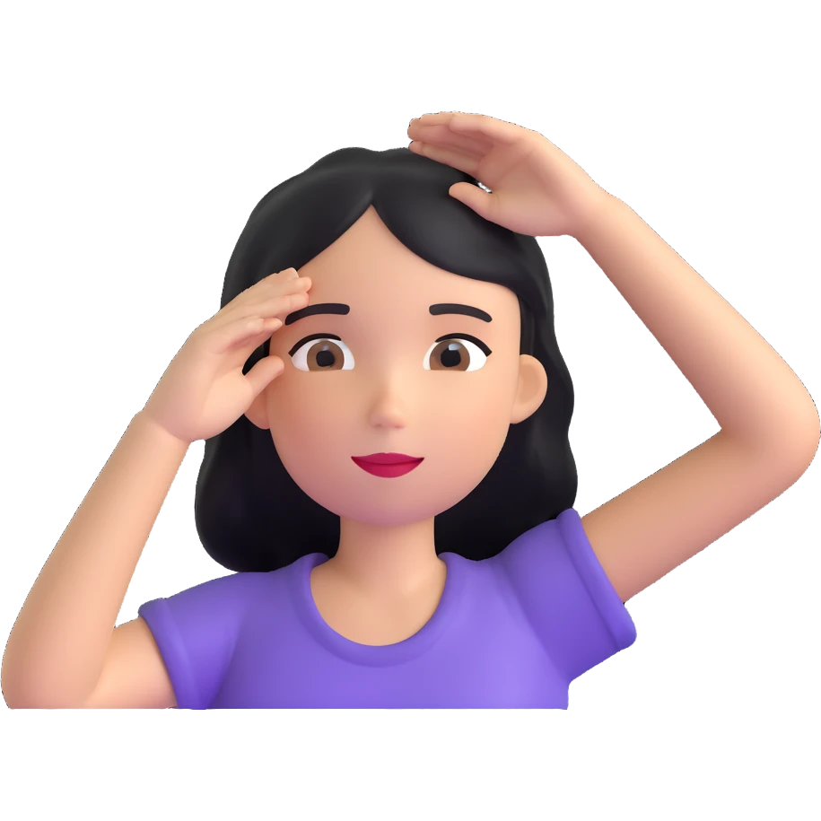 girl with water drops over her head emoji