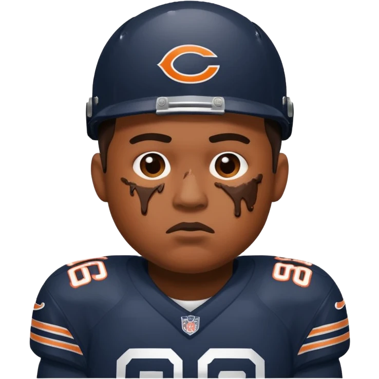 NFL Chicago bear with poop  emoji
