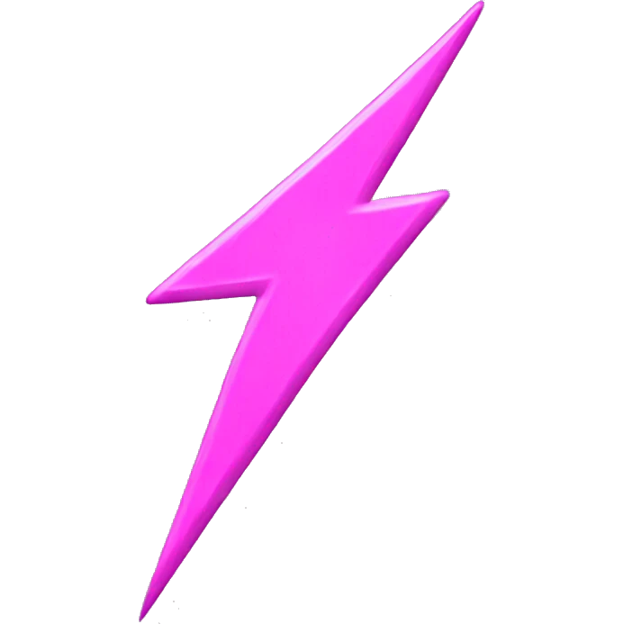pink lightning bolt emoji