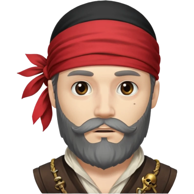 pirate, bearded, single eye batch emoji