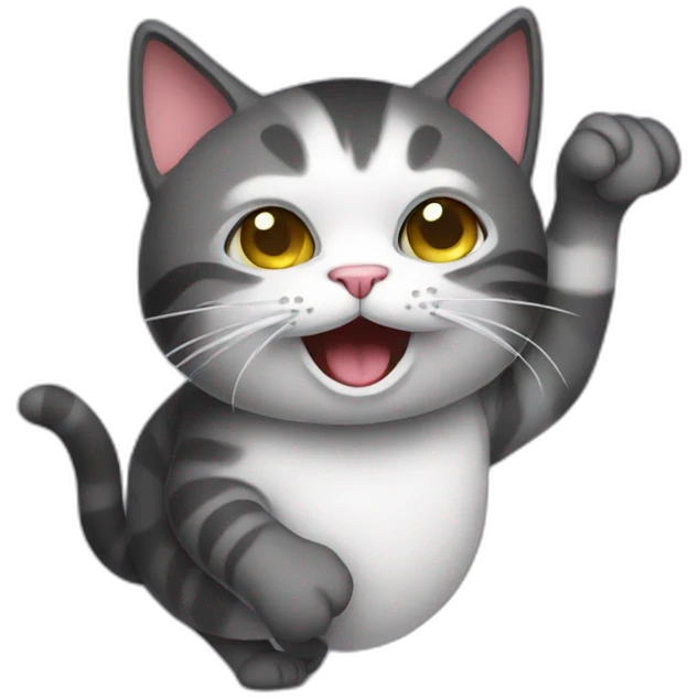 partying cat emoji