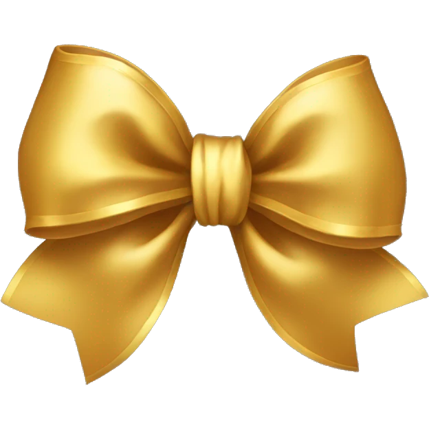 Golden bow emoji