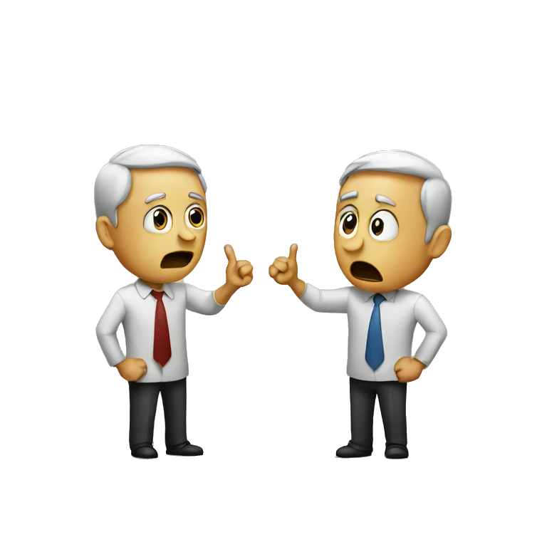 Two people arguing  emoji