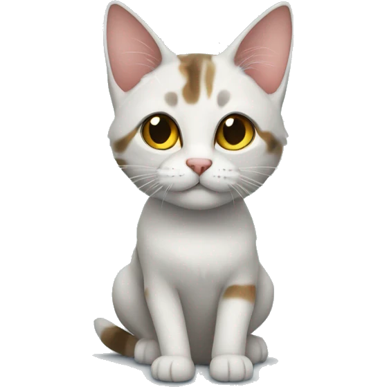 кошка ест яйца emoji