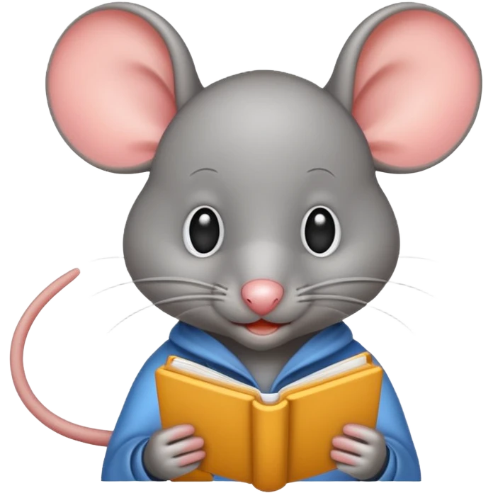student mouse emoji